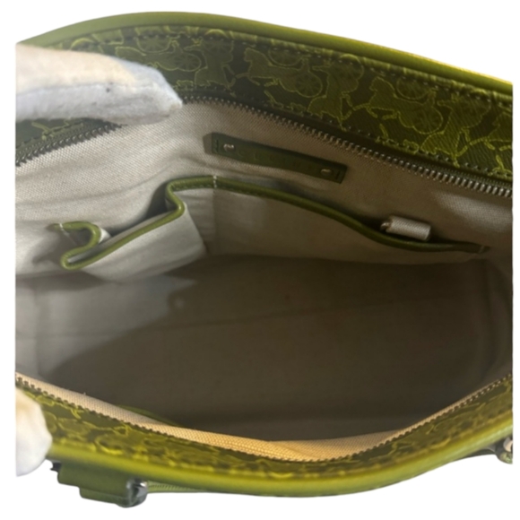 Céline Green Canvas Horse & Carriage Tote bag- Like new - Picture 5 of 8